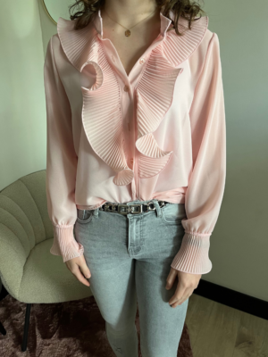 roze blouse