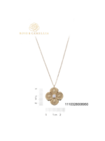 Ketting bloem met parel