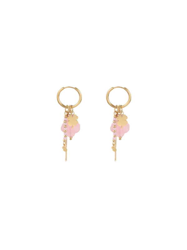 Oorbellen licht roze