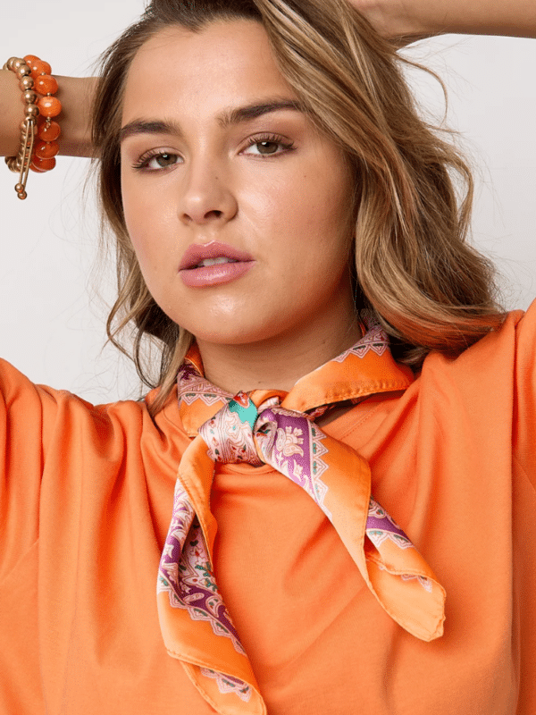 Zomersjaal - oranje