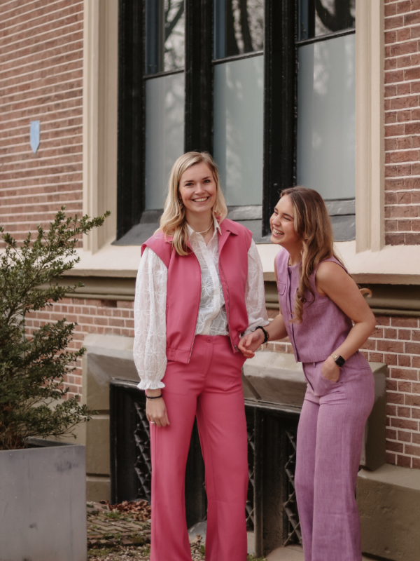 Gilet Danielle berry pink